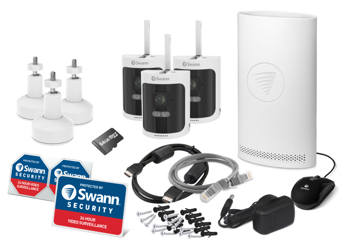 AllSecure600™ 3 Camera 8 Channel 2K Wire-Free HD Wireless NVR